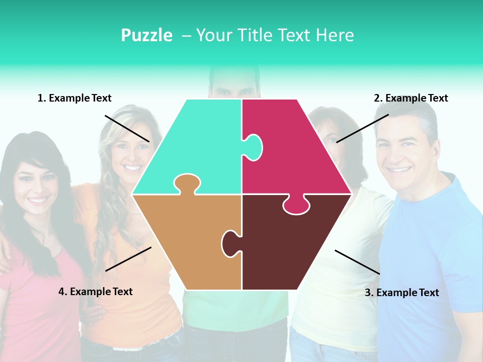 Portrait Teen Student PowerPoint Template