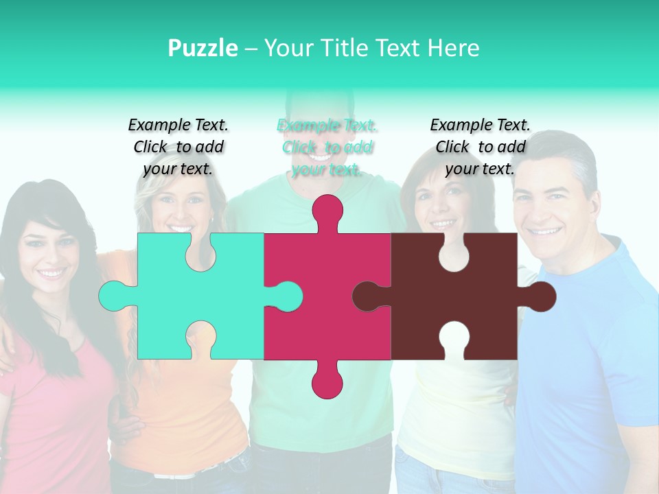 Portrait Teen Student PowerPoint Template