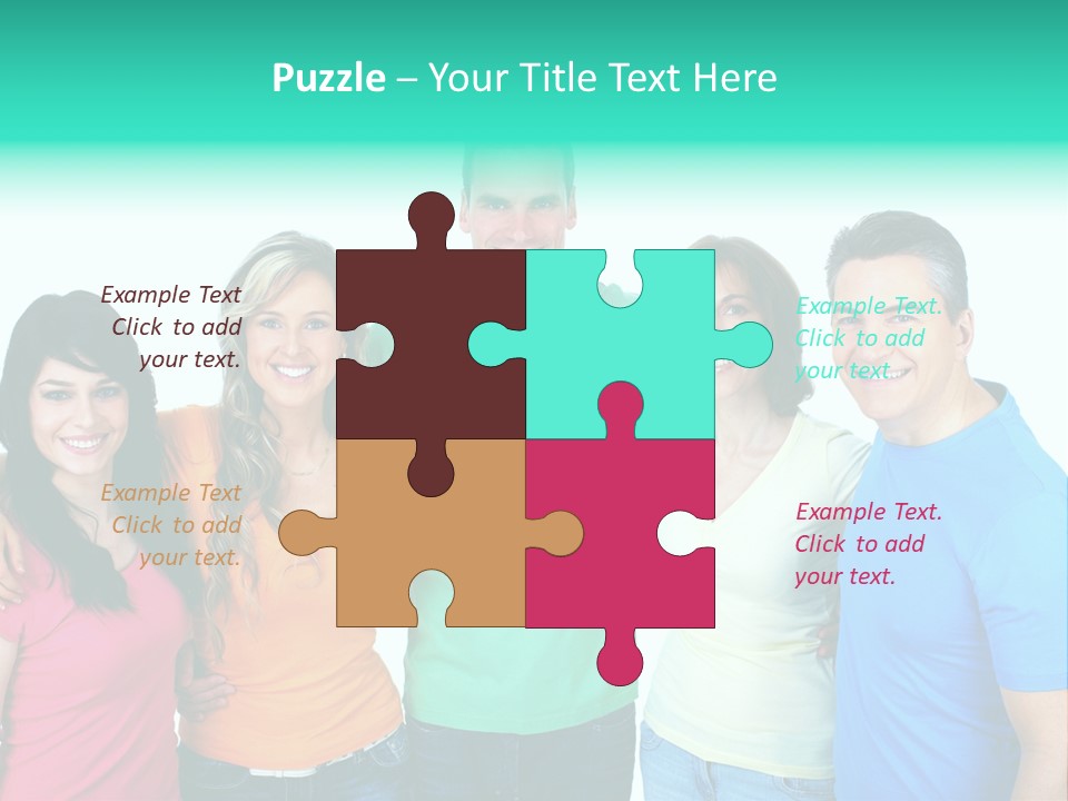 Portrait Teen Student PowerPoint Template