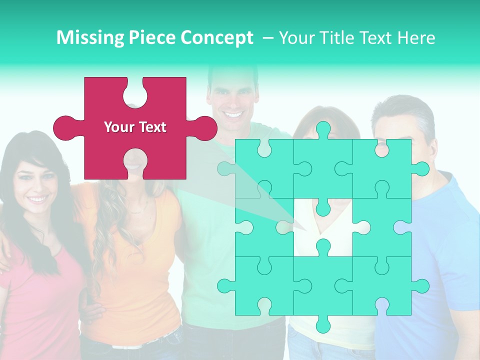 Portrait Teen Student PowerPoint Template