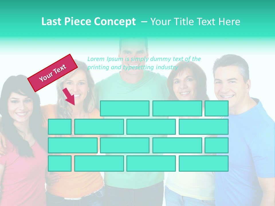 Portrait Teen Student PowerPoint Template