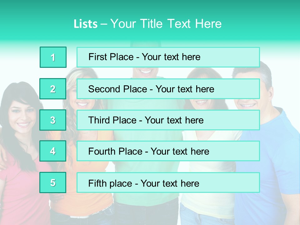 Portrait Teen Student PowerPoint Template