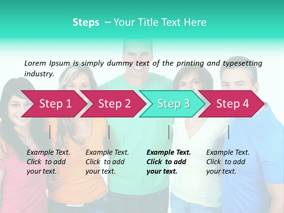 Portrait Teen Student PowerPoint Template