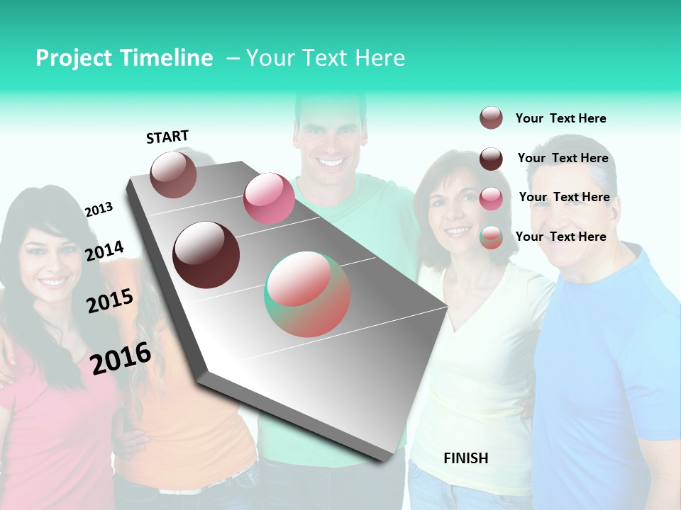 Portrait Teen Student PowerPoint Template