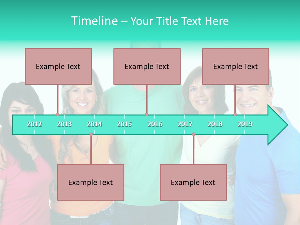 Portrait Teen Student PowerPoint Template