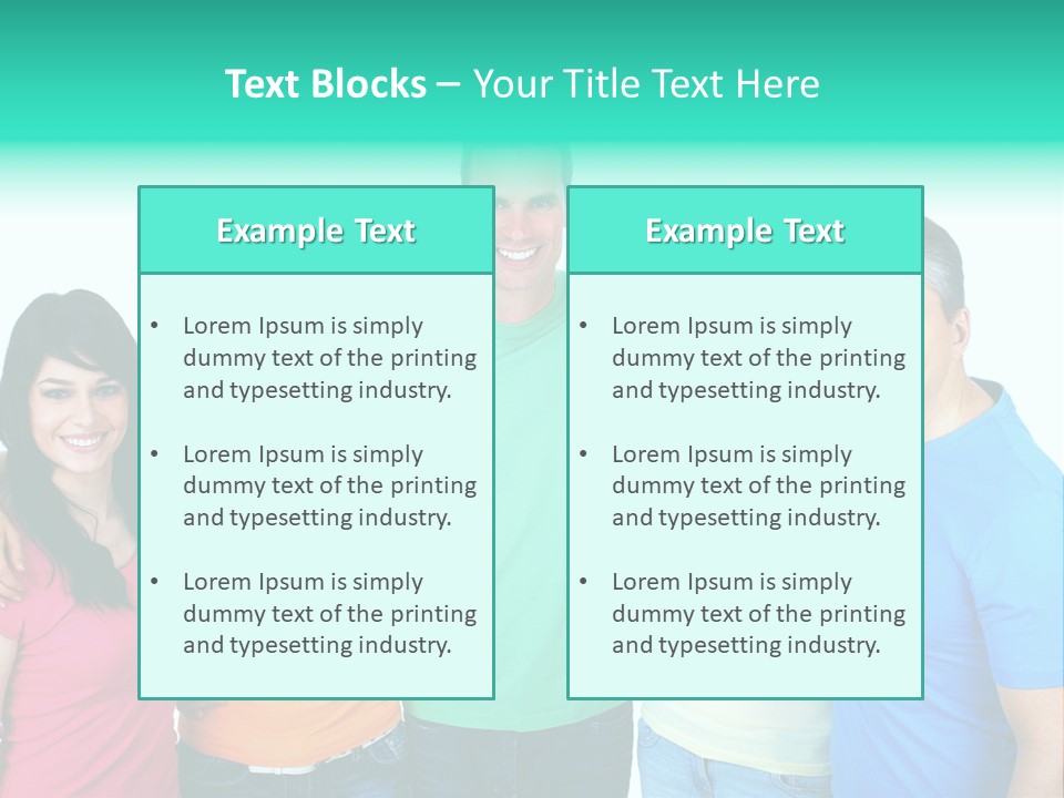 Portrait Teen Student PowerPoint Template