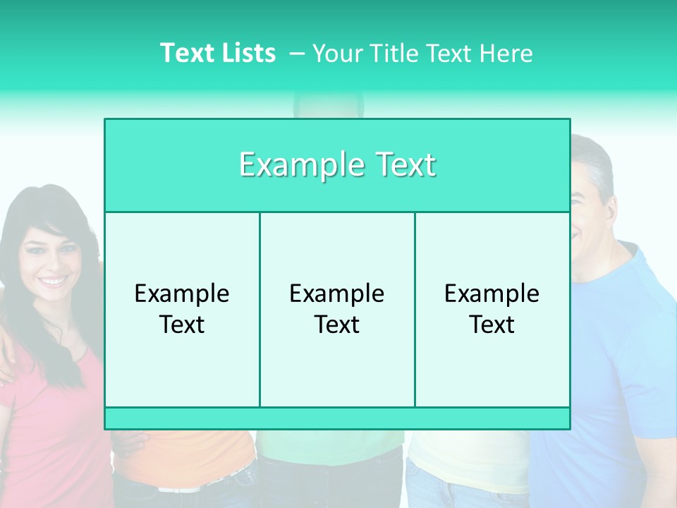 Portrait Teen Student PowerPoint Template