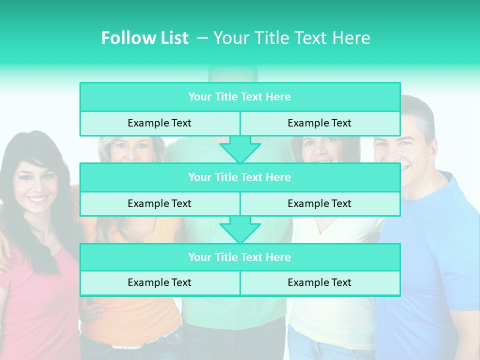 Portrait Teen Student PowerPoint Template