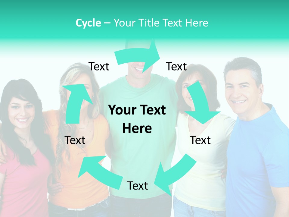 Portrait Teen Student PowerPoint Template