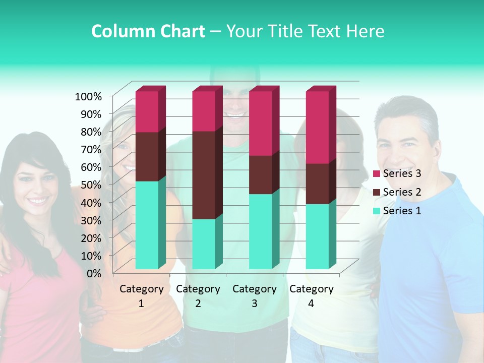 Portrait Teen Student PowerPoint Template