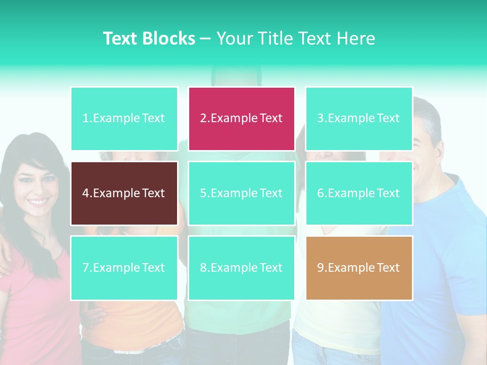 Portrait Teen Student PowerPoint Template