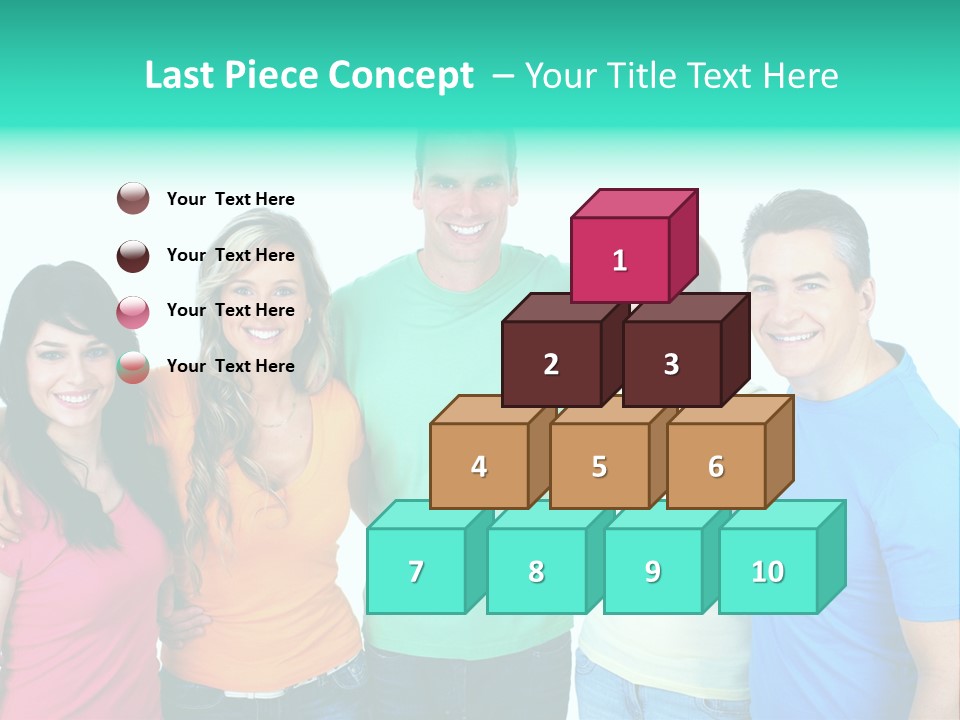 Portrait Teen Student PowerPoint Template