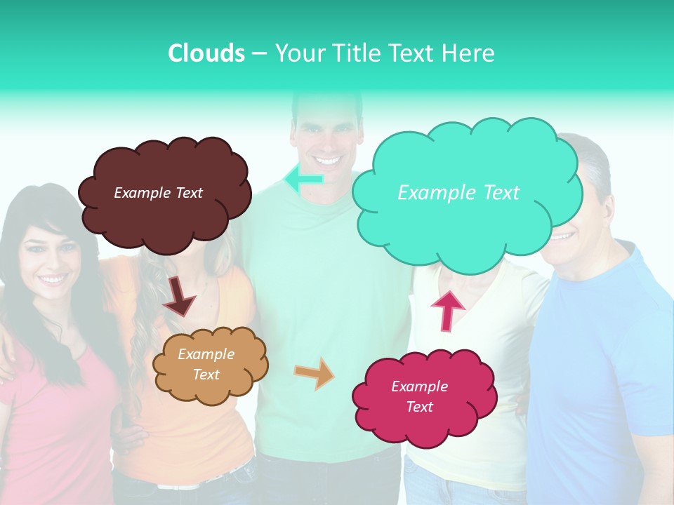 Portrait Teen Student PowerPoint Template