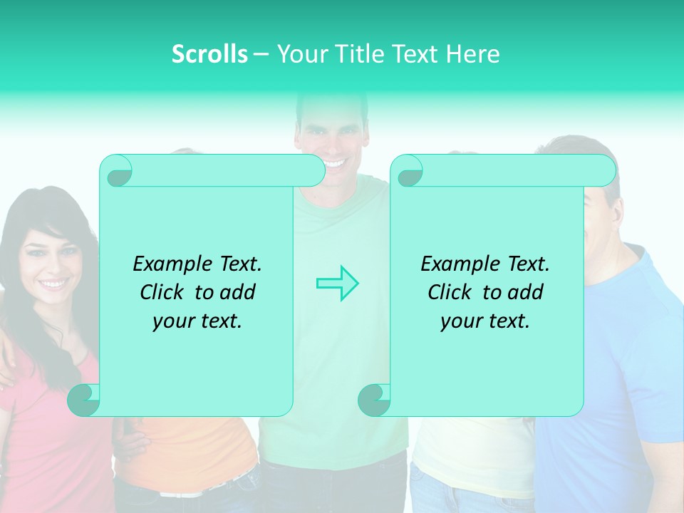 Portrait Teen Student PowerPoint Template