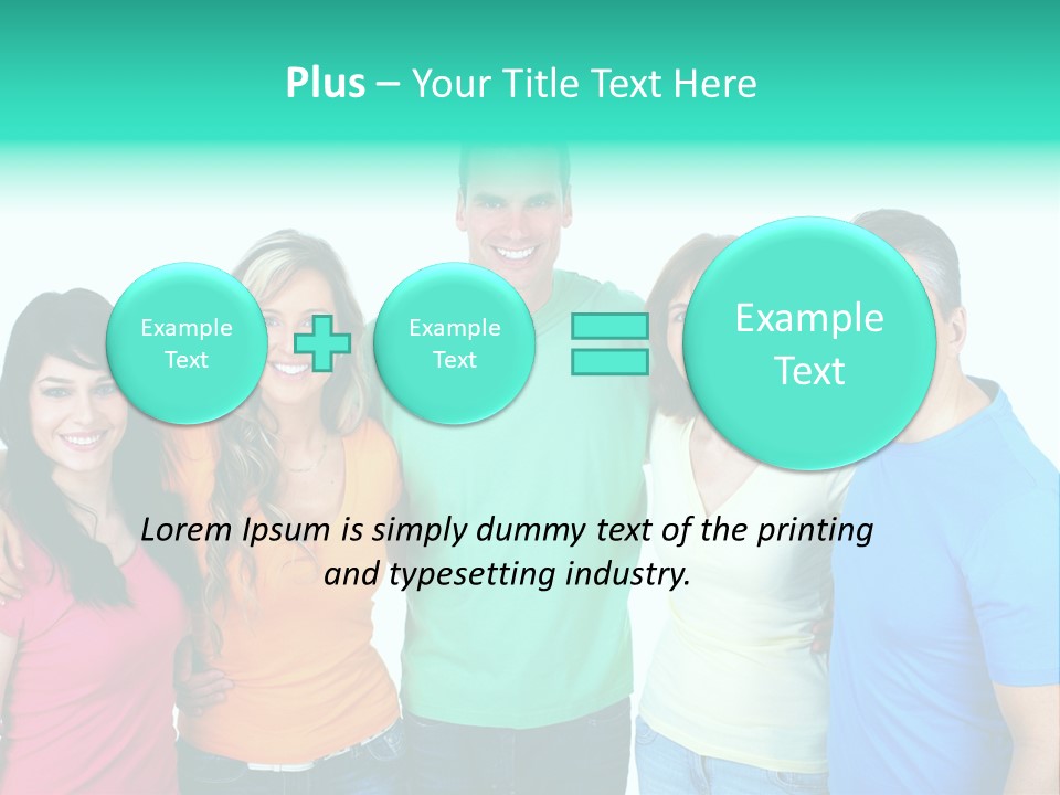 Portrait Teen Student PowerPoint Template