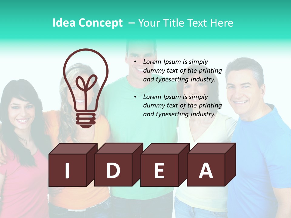 Portrait Teen Student PowerPoint Template