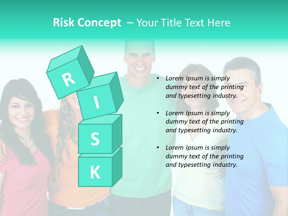 Portrait Teen Student PowerPoint Template