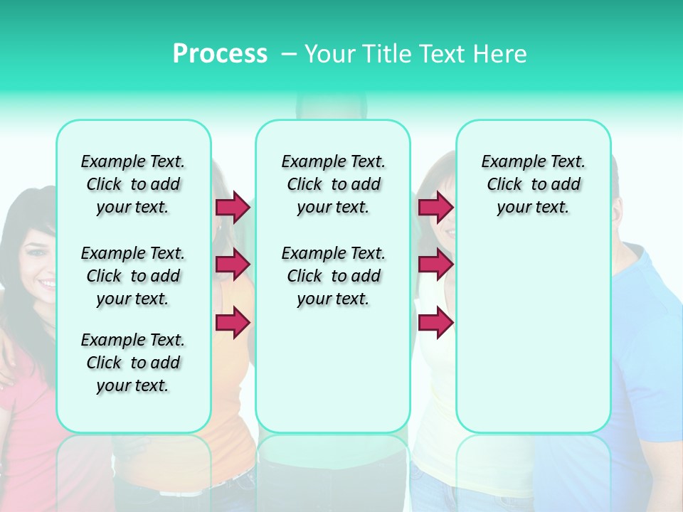 Portrait Teen Student PowerPoint Template