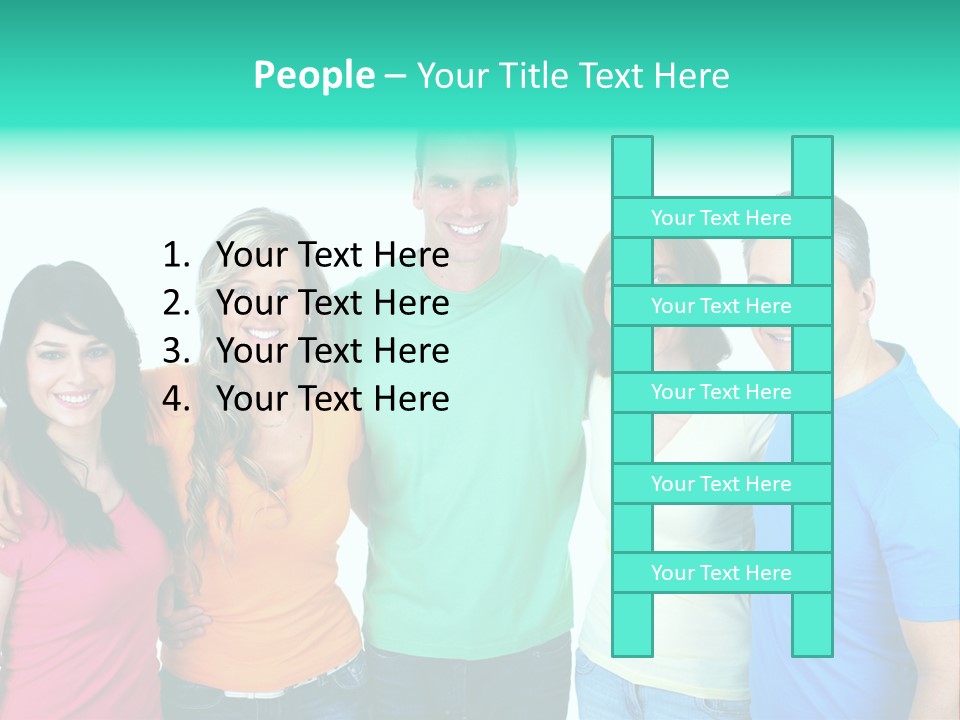 Portrait Teen Student PowerPoint Template