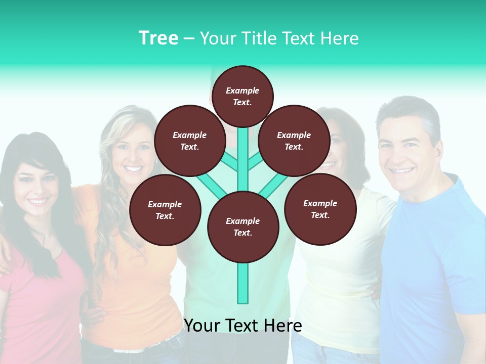 Portrait Teen Student PowerPoint Template