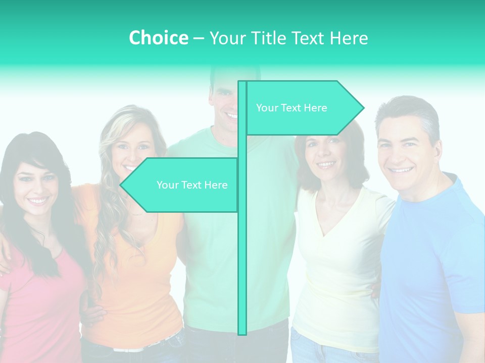 Portrait Teen Student PowerPoint Template