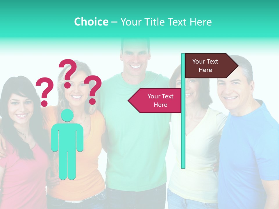 Portrait Teen Student PowerPoint Template