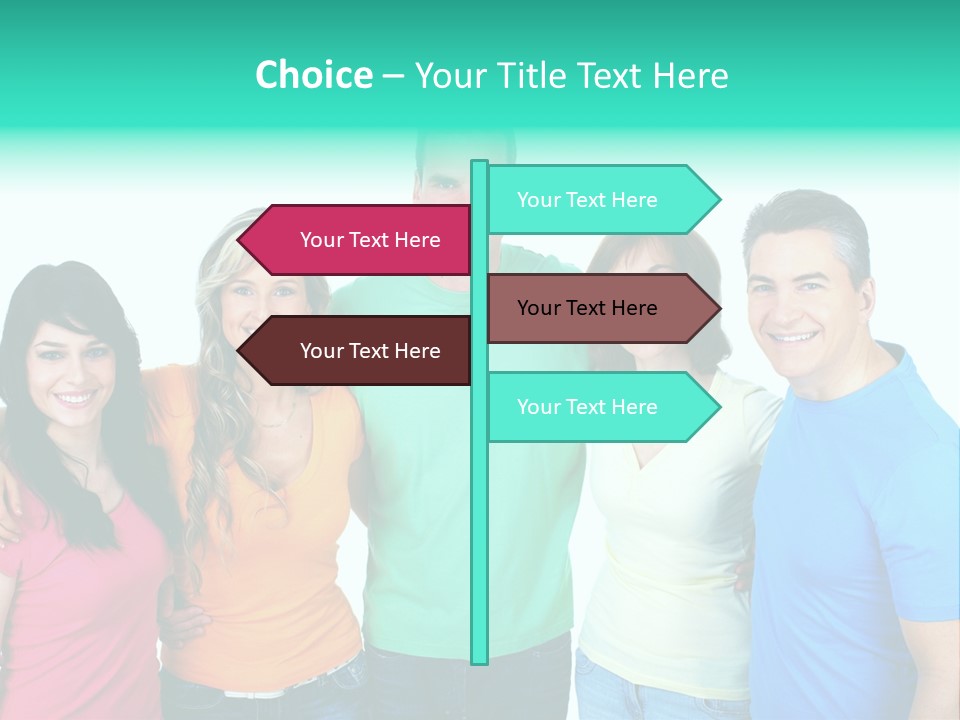 Portrait Teen Student PowerPoint Template