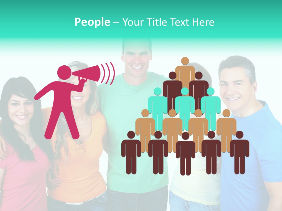 Portrait Teen Student PowerPoint Template