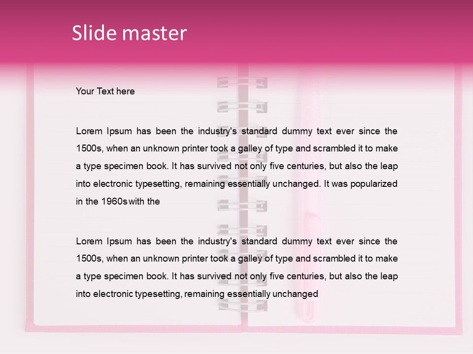 Page Planner Blank PowerPoint Template