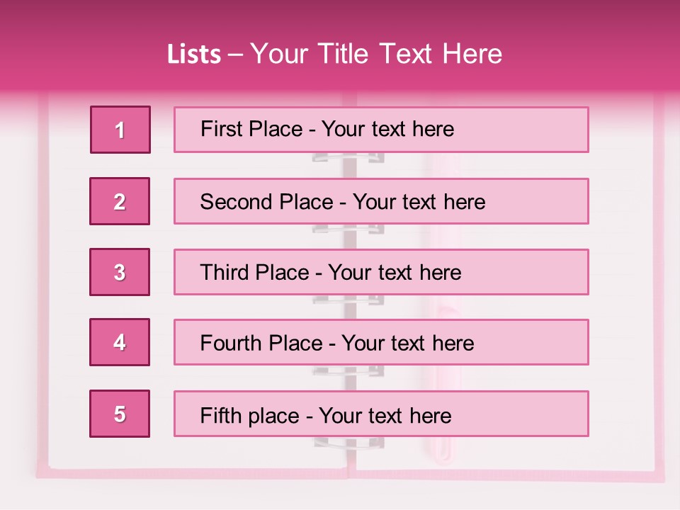 Page Planner Blank PowerPoint Template