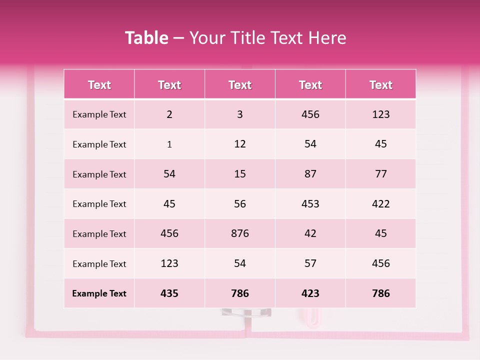 Page Planner Blank PowerPoint Template