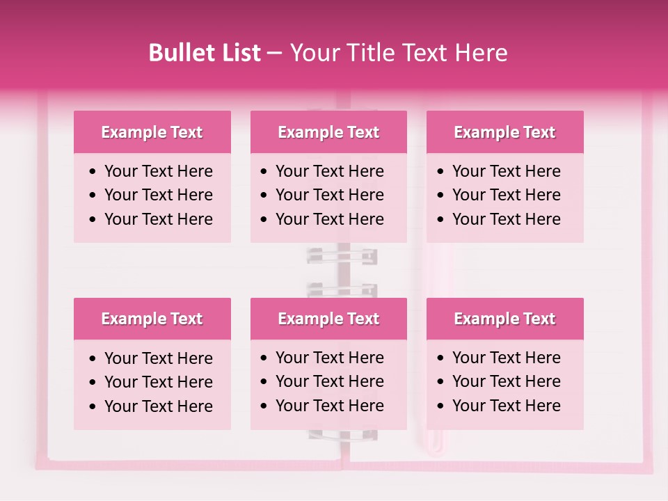 Page Planner Blank PowerPoint Template