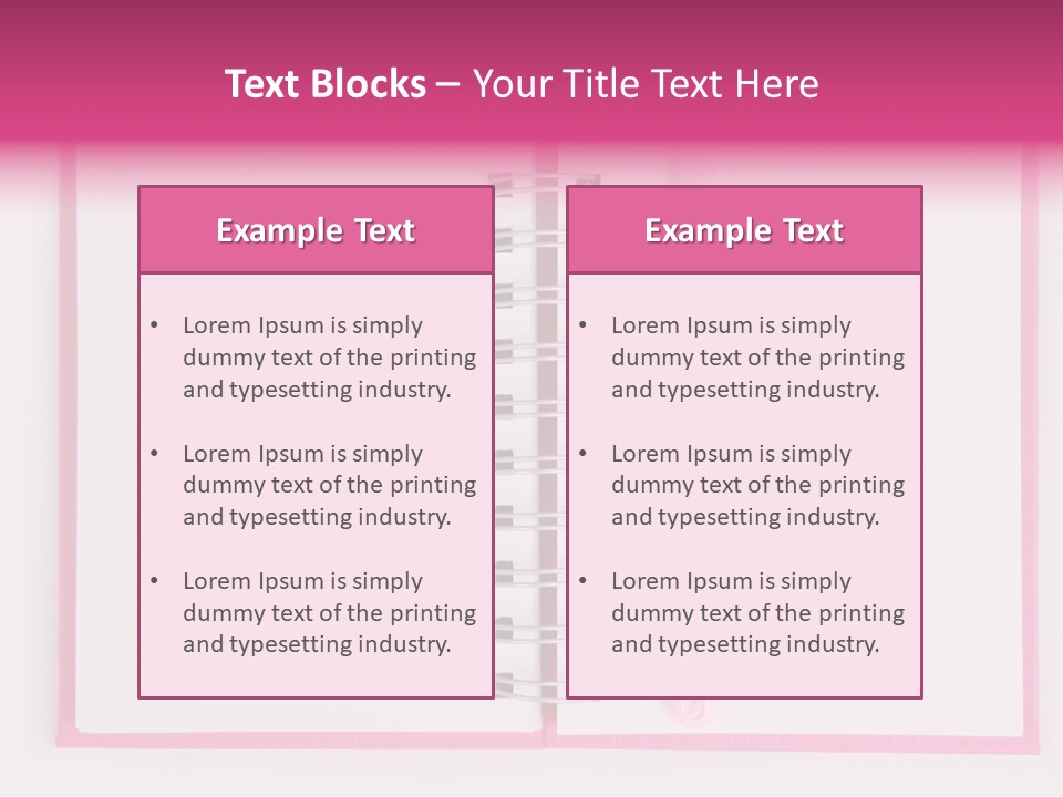 Page Planner Blank PowerPoint Template