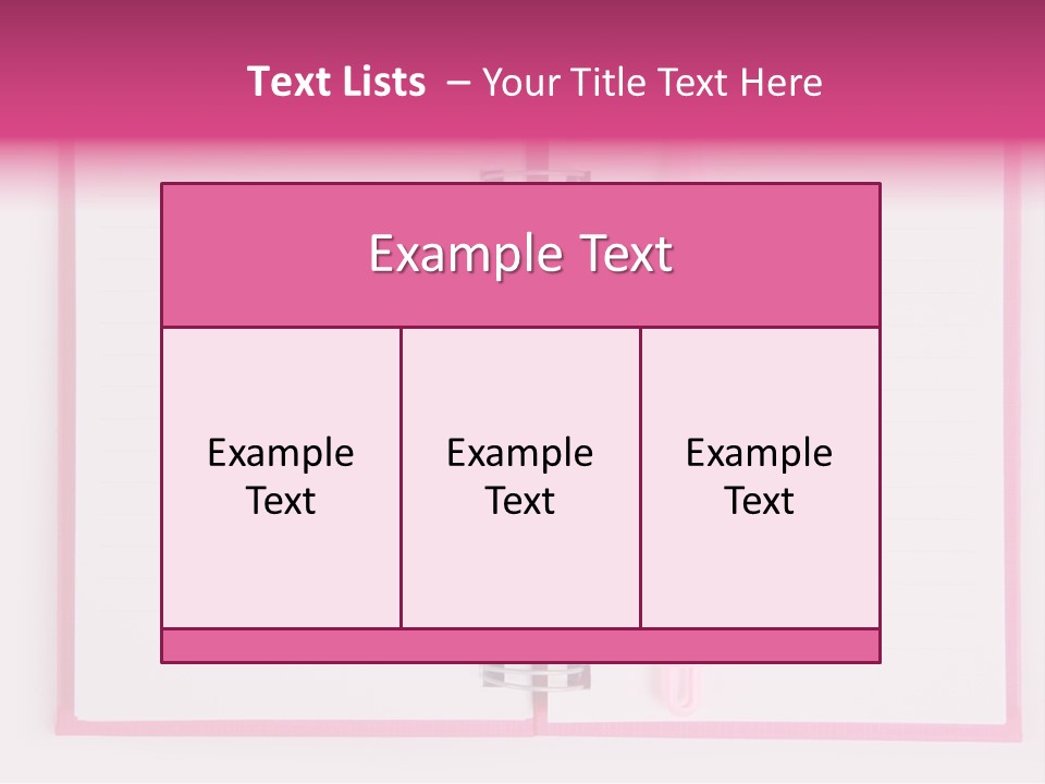 Page Planner Blank PowerPoint Template