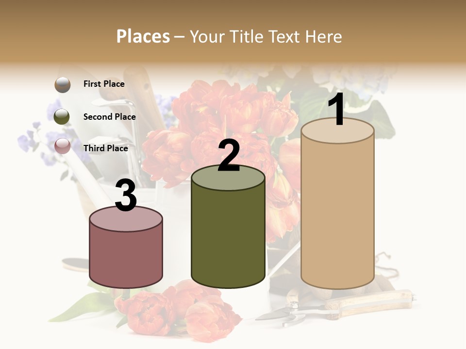 Seasonal Studio Flower PowerPoint Template