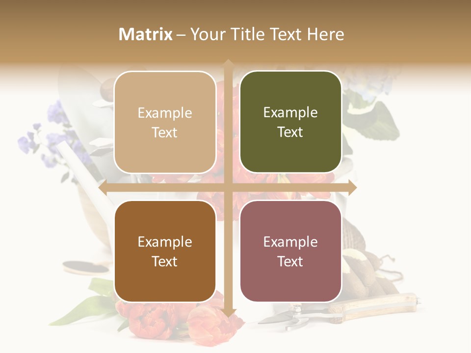 Seasonal Studio Flower PowerPoint Template