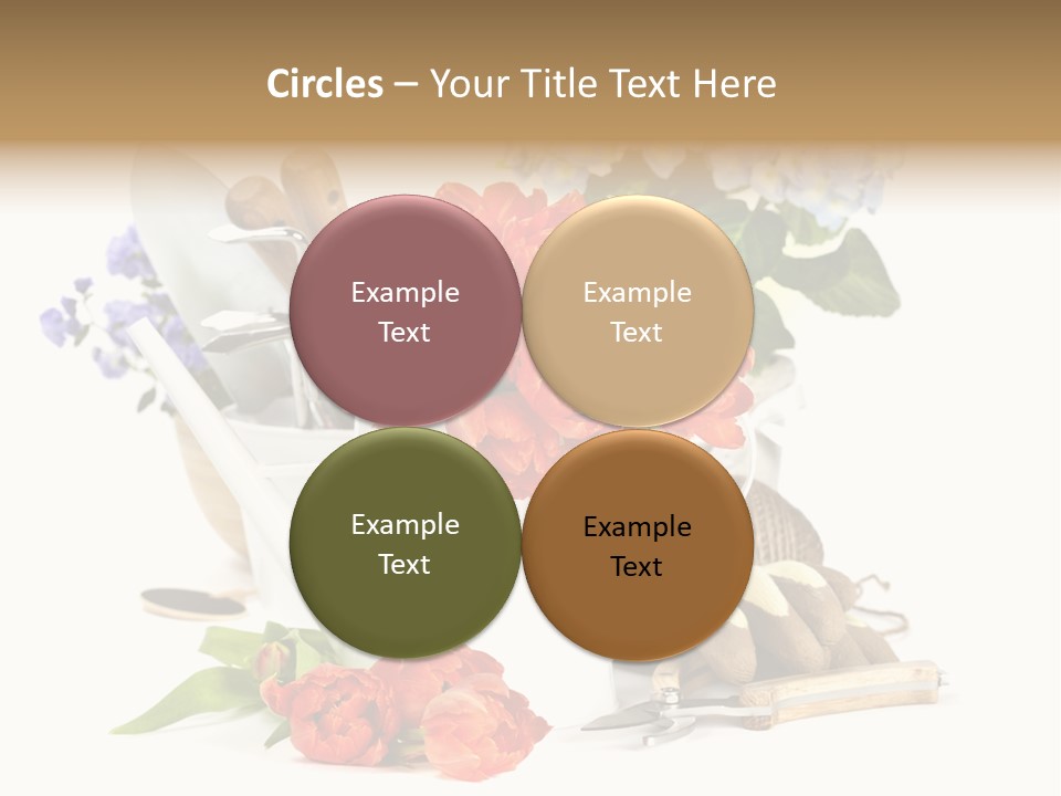 Seasonal Studio Flower PowerPoint Template