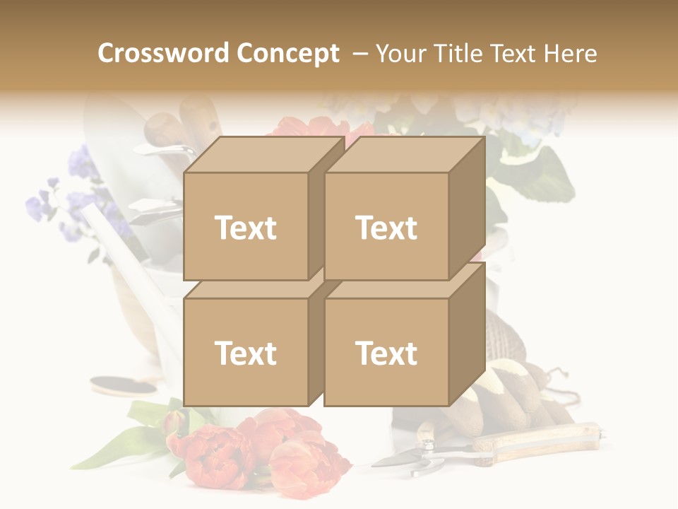 Seasonal Studio Flower PowerPoint Template
