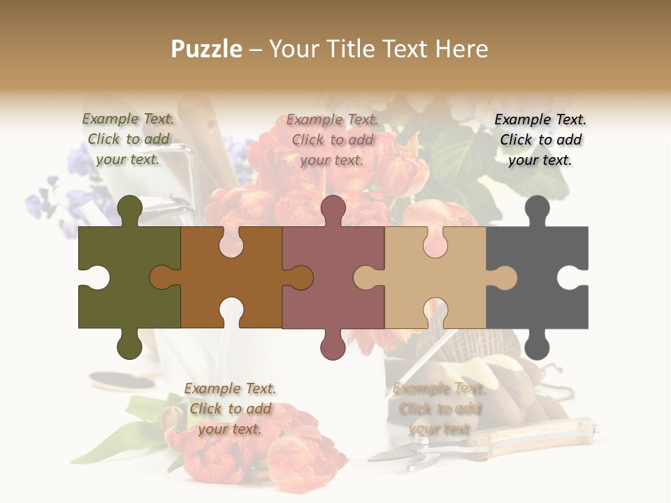 Seasonal Studio Flower PowerPoint Template