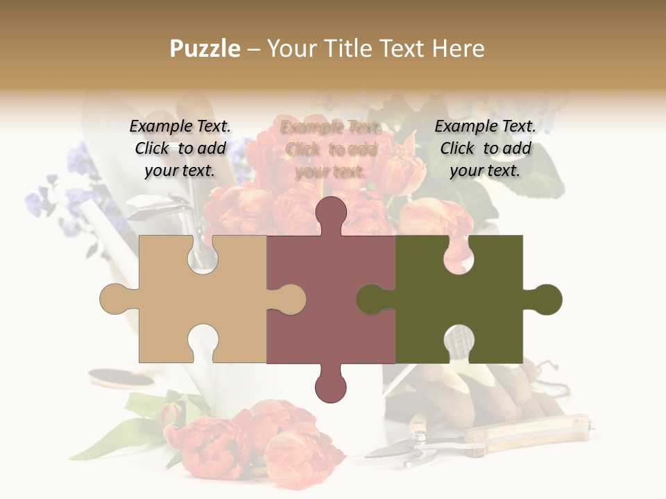 Seasonal Studio Flower PowerPoint Template