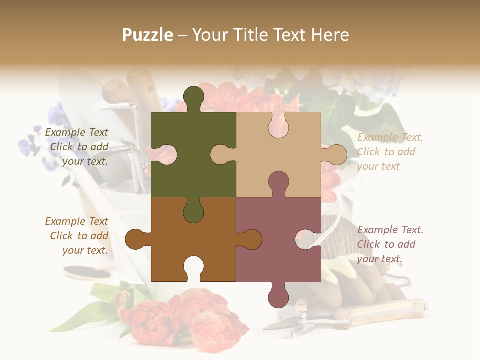 Seasonal Studio Flower PowerPoint Template