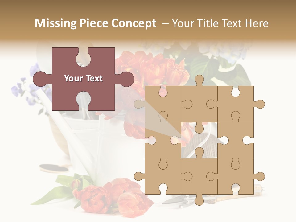 Seasonal Studio Flower PowerPoint Template