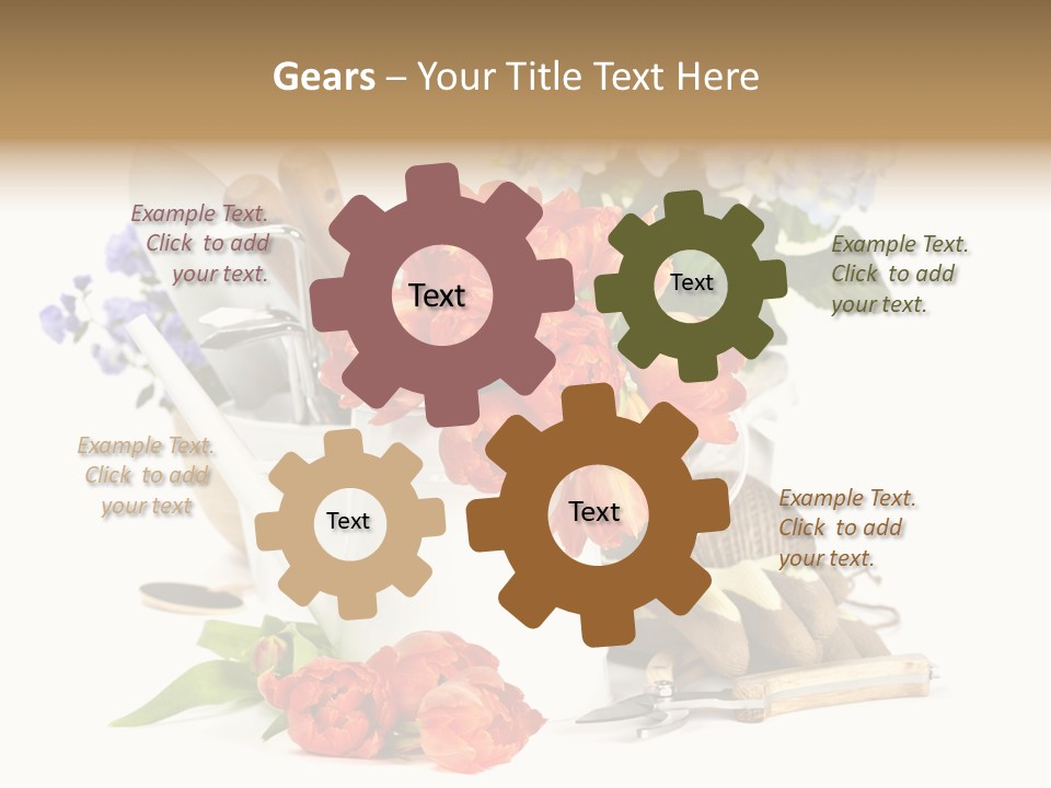 Seasonal Studio Flower PowerPoint Template