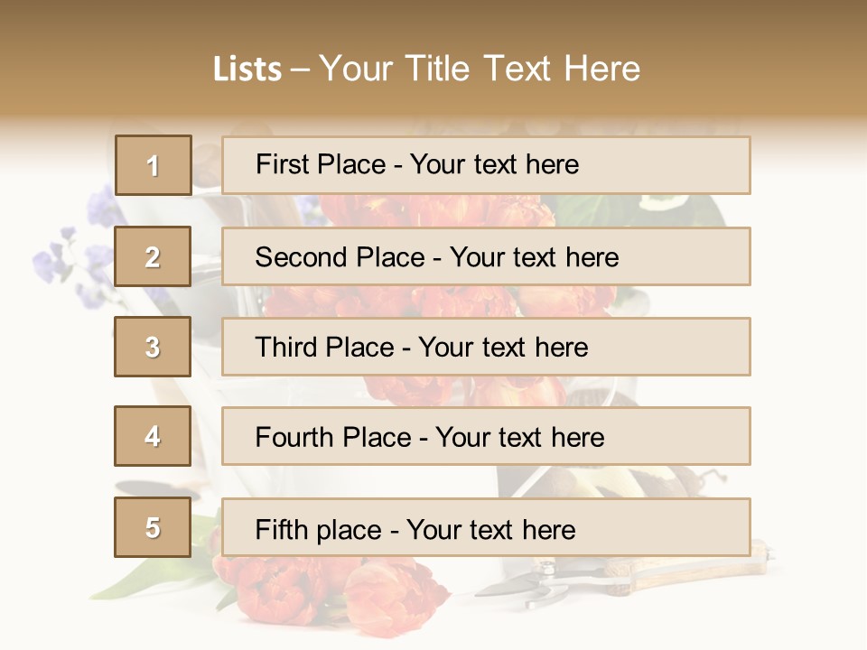 Seasonal Studio Flower PowerPoint Template