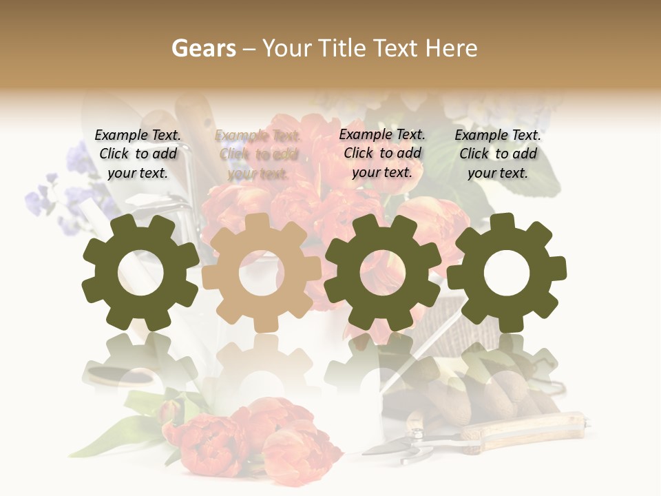 Seasonal Studio Flower PowerPoint Template