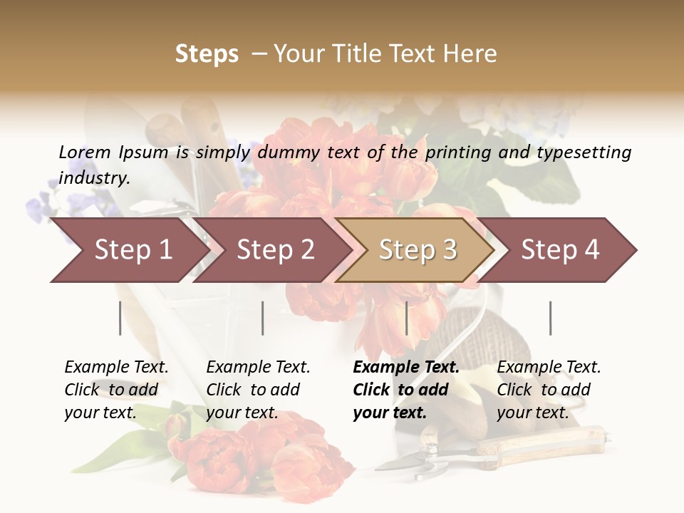 Seasonal Studio Flower PowerPoint Template