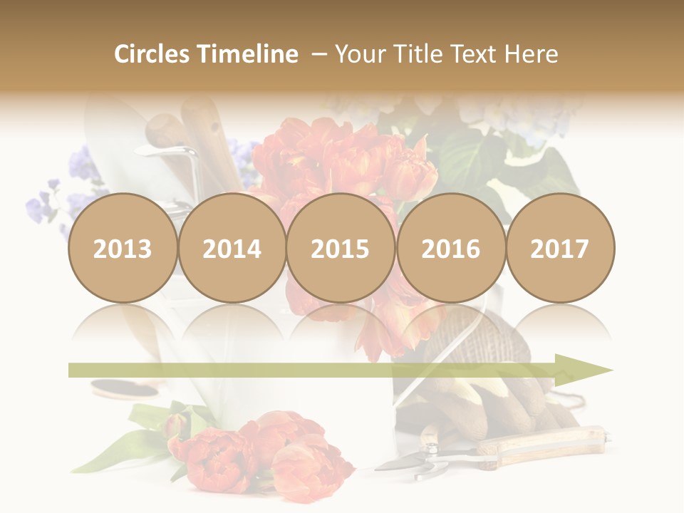Seasonal Studio Flower PowerPoint Template