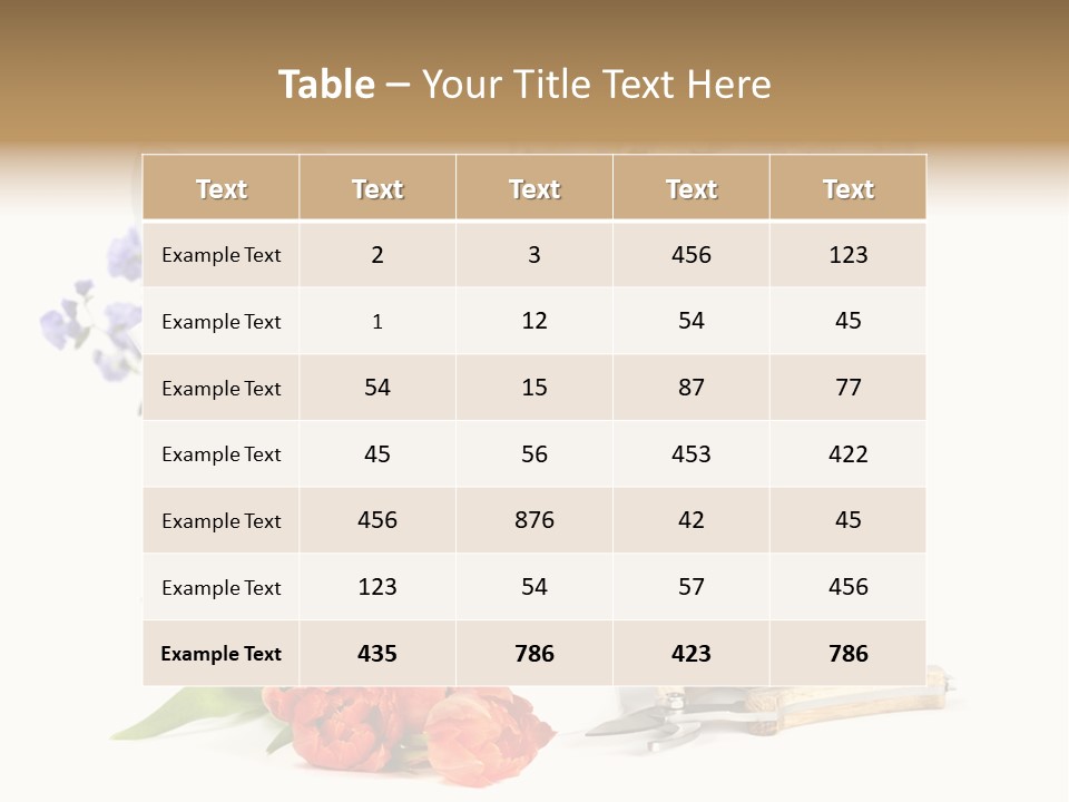 Seasonal Studio Flower PowerPoint Template