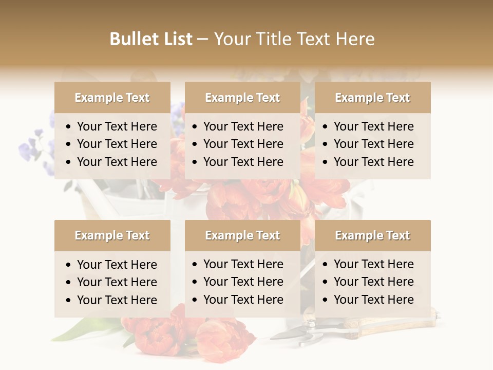 Seasonal Studio Flower PowerPoint Template