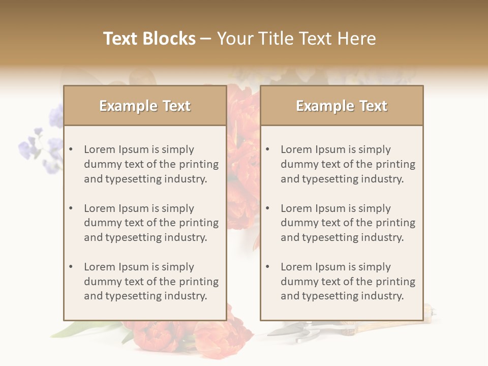 Seasonal Studio Flower PowerPoint Template